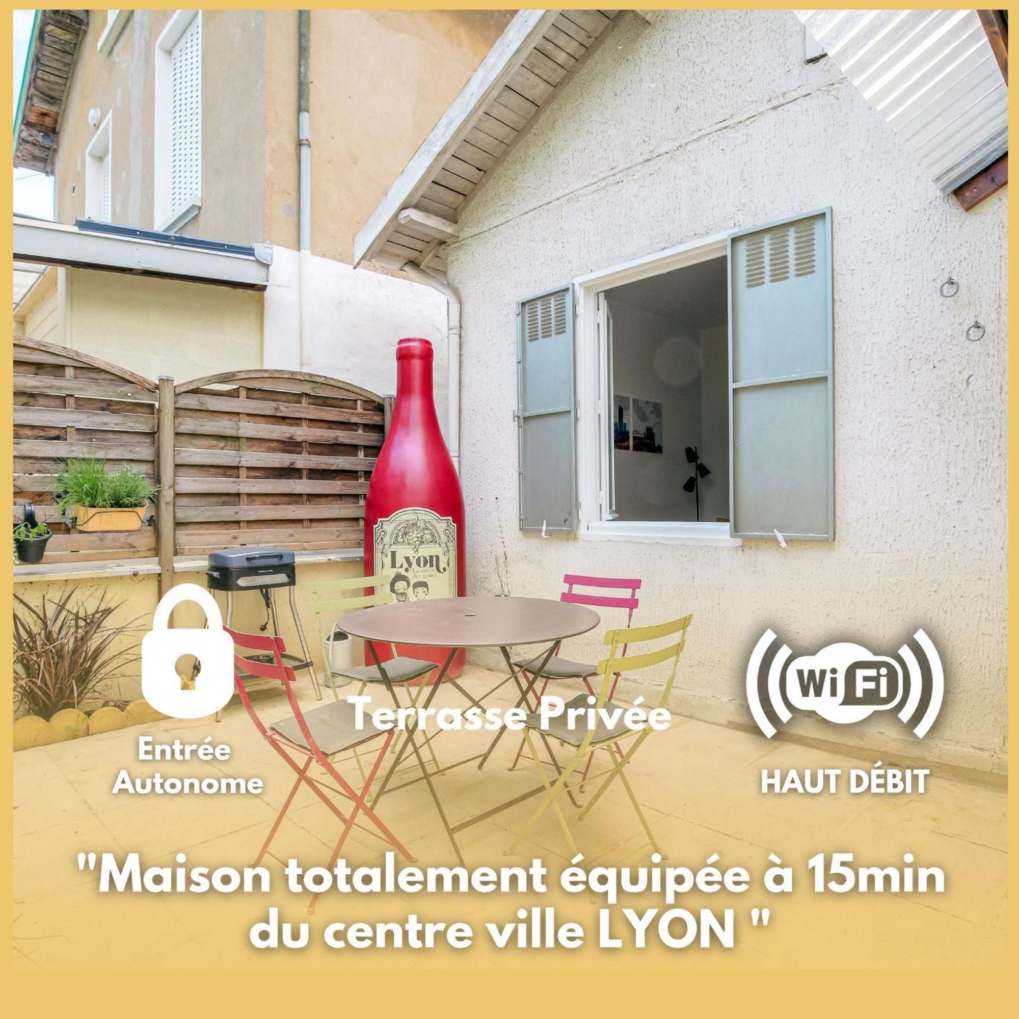 Maison Cosy Avec Terrasse A 15 Minutes De Lyon Et Wifi Rillieux-la-Pape Kültér fotó